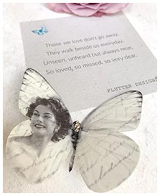 Silk Butterfly Memorial Gift